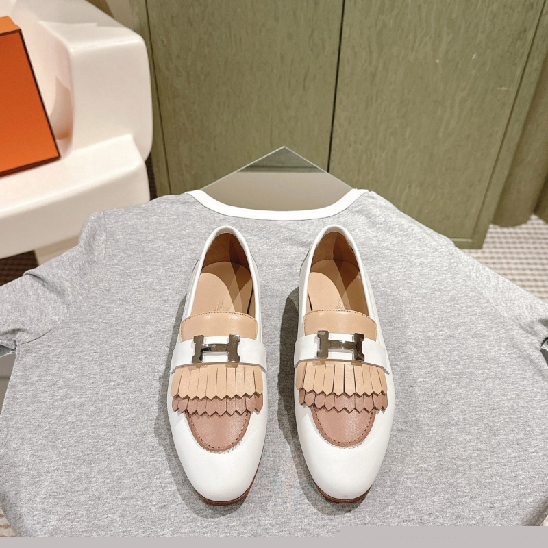 H**mes leather shoes